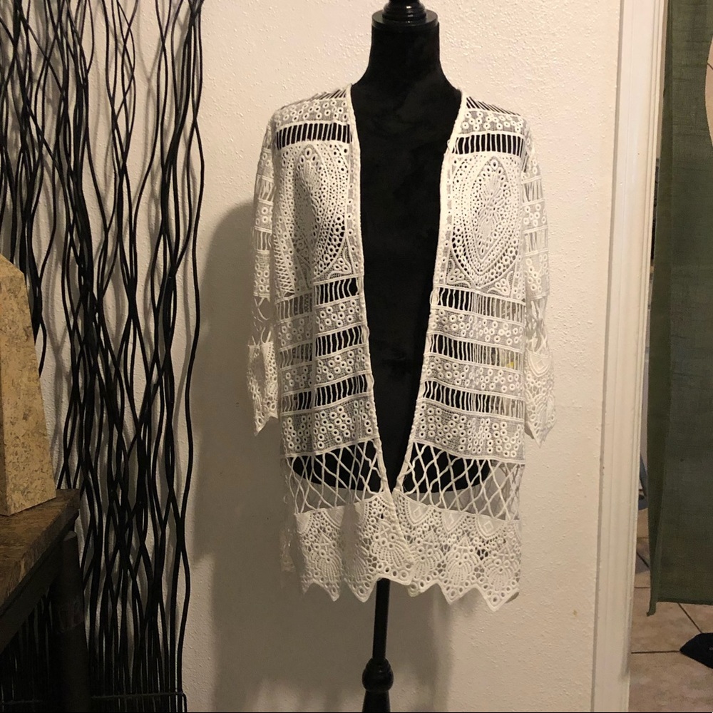 Rafaela White Lace Jacket Size PM